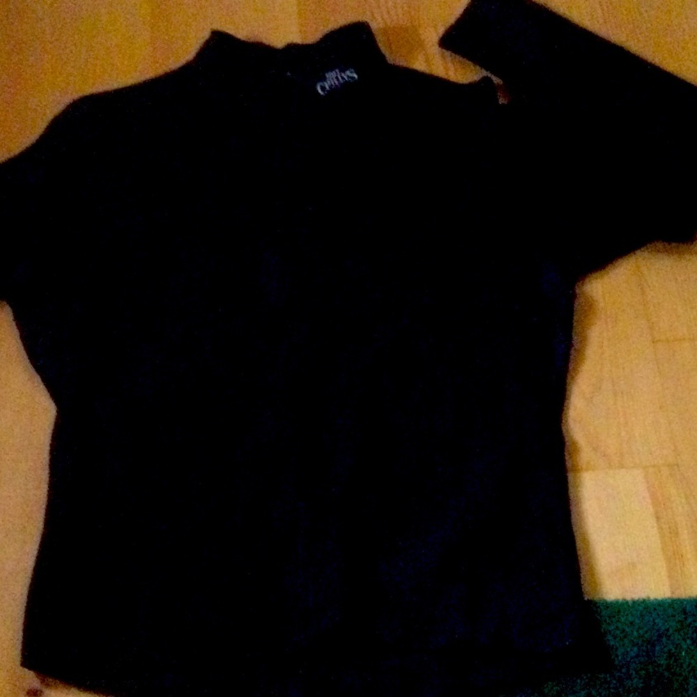 Hot Chillys Pullover with zip up neck, Lycra underarms. 100% Polyester, Sz L.